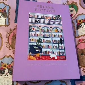New Hobbry Feline Fiction 500 Piece Puzzle Book Lovers Cat Lovers